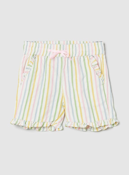 Girls Striped Shorts