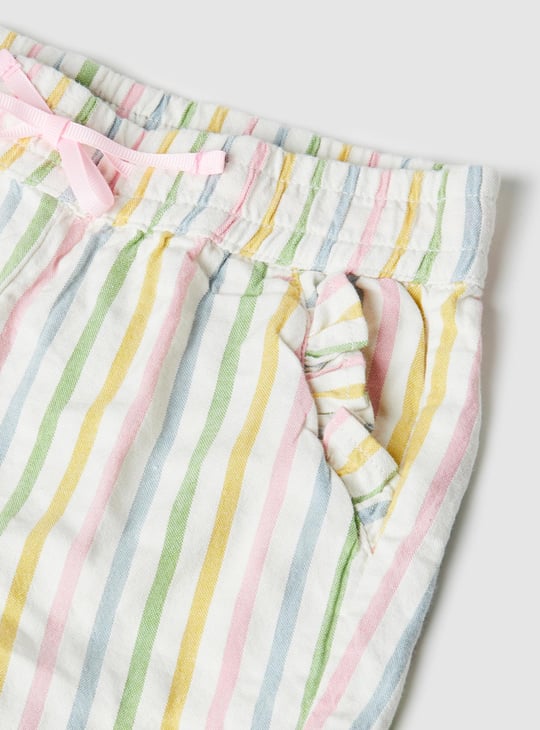 Girls Striped Shorts