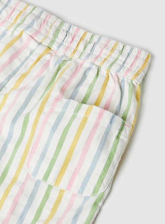 Girls Striped Shorts