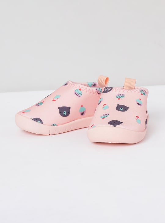 Girls Printed Slip-On Shoes 