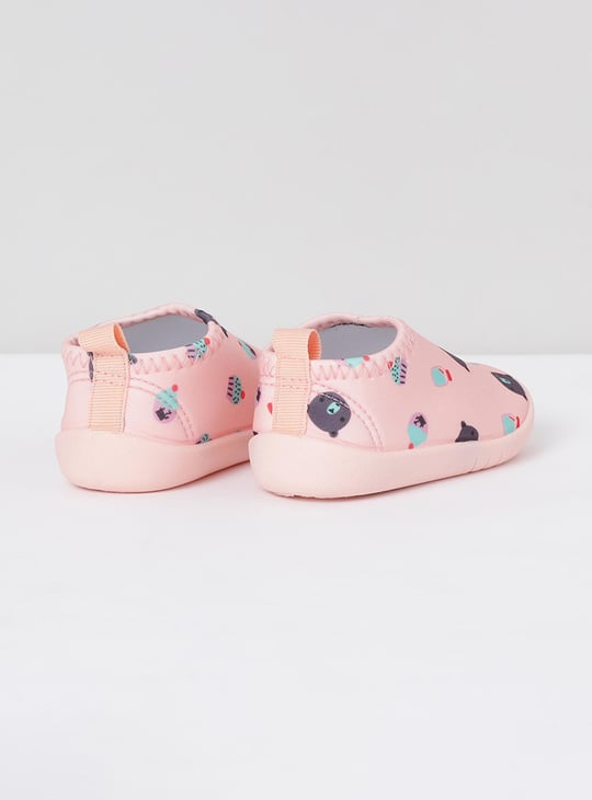 Girls Printed Slip-On Shoes 