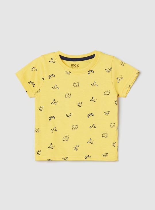 Boys Printed Crew Neck T-shirt
