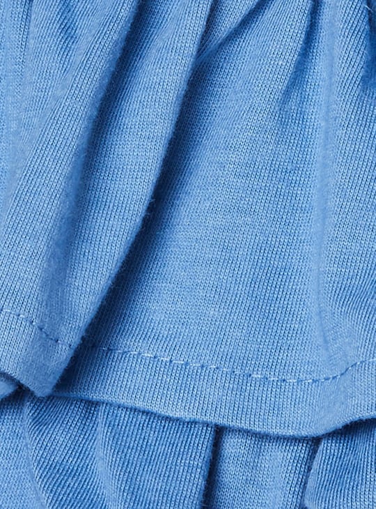 MAX Girls Solid Layered Skirt