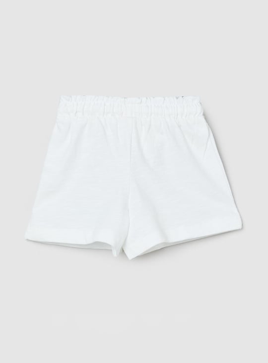 Girls Pom Pom Detail Elasticated Shorts 