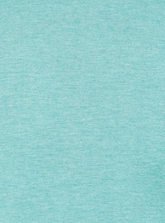  Women Cotton Solid Round Neck T-shirt