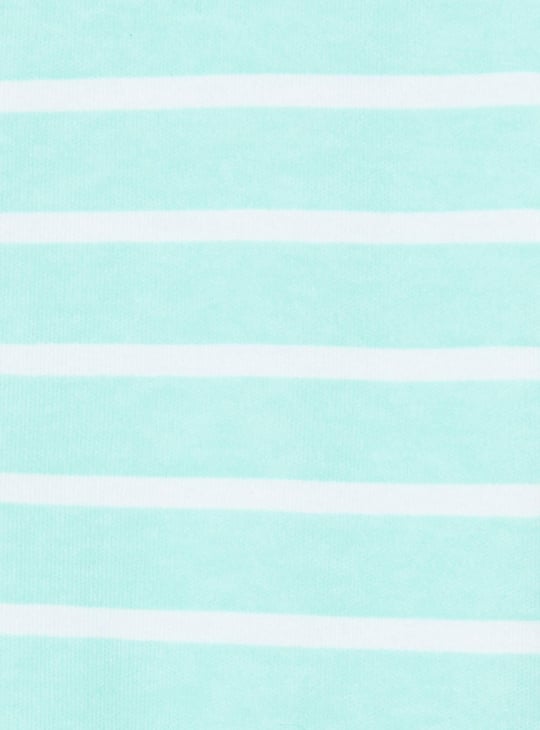 Boys Striped Anti-Bacterial Sleepsuit 