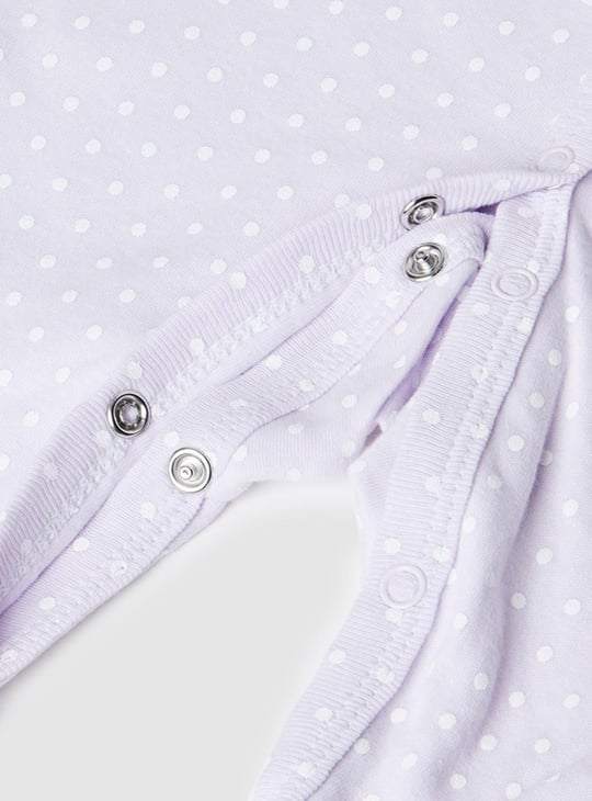 Girls Printed Round Neck Sleepsuit