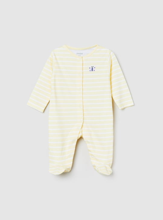 Girls Printed Anti-Bacterial Sleepsuit - Pack of 2 