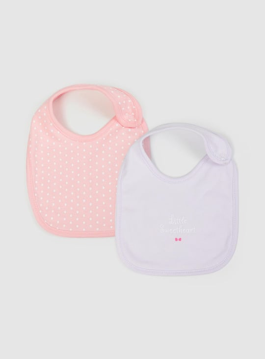 Girls Printed Bib - Pack of 2