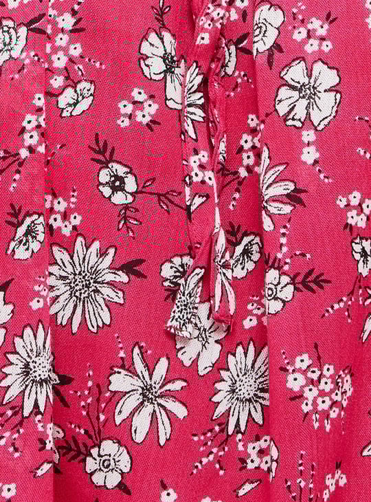 Women Printed Bardot Dress 