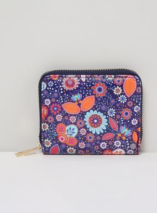 Women Printed Zip Around Wallet