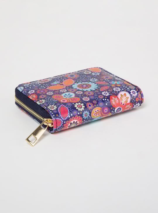 Women Printed Zip Around Wallet