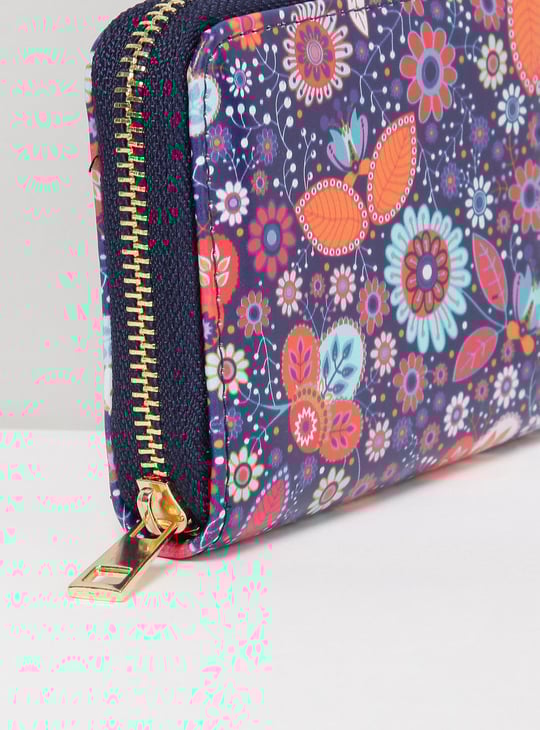 Women Printed Zip Around Wallet