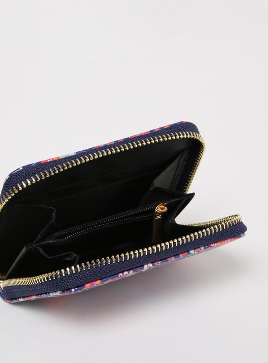 Women Printed Zip Around Wallet