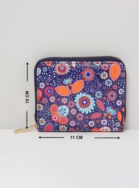 Women Printed Zip Around Wallet