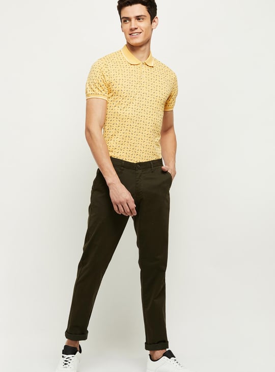 Men Solid Skinny Fit Chinos