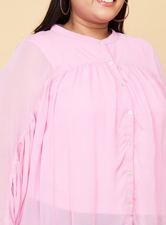 Women Women Solid Batwing Sleeves Top 