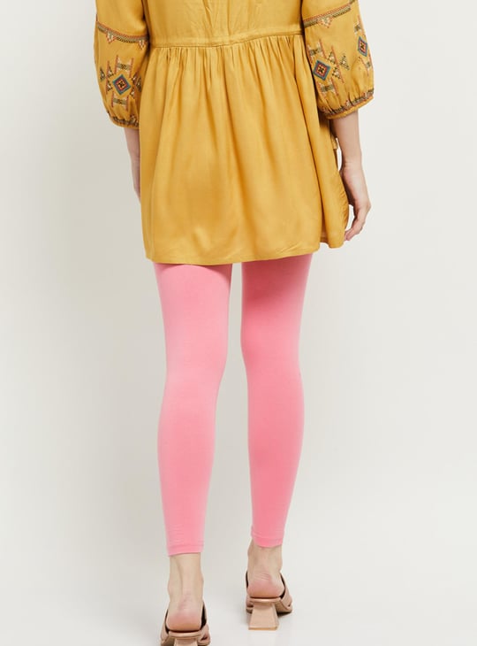 Women Solid Ankle-Length Leggings