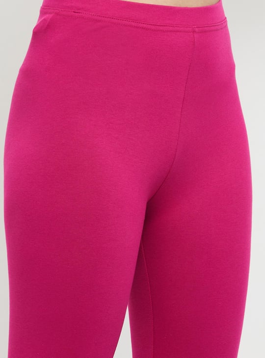 Women Solid Ankle-Length Leggings
