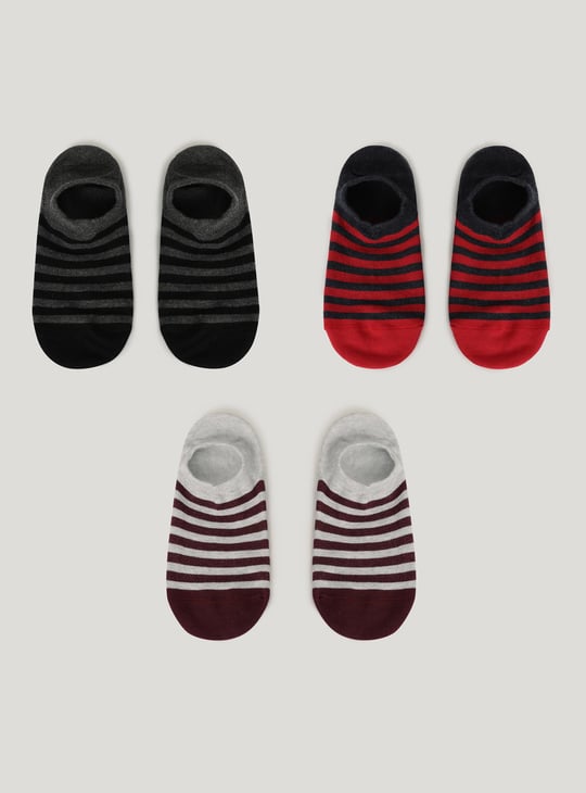 Men Striped Socks - Set of 3