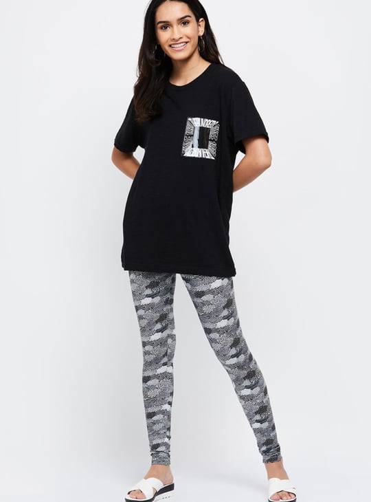 Women Printed Ankle-Length Leggings 