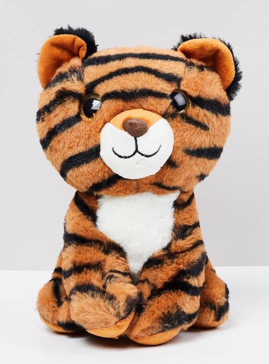 Kids Textured Tiger Soft Toy