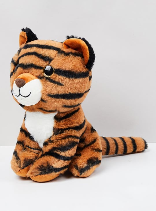 Kids Textured Tiger Soft Toy