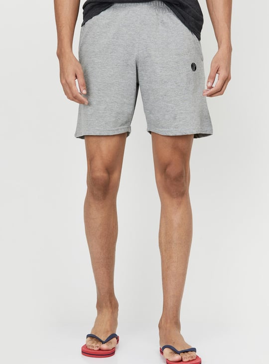 Men Solid Lounge Shorts 