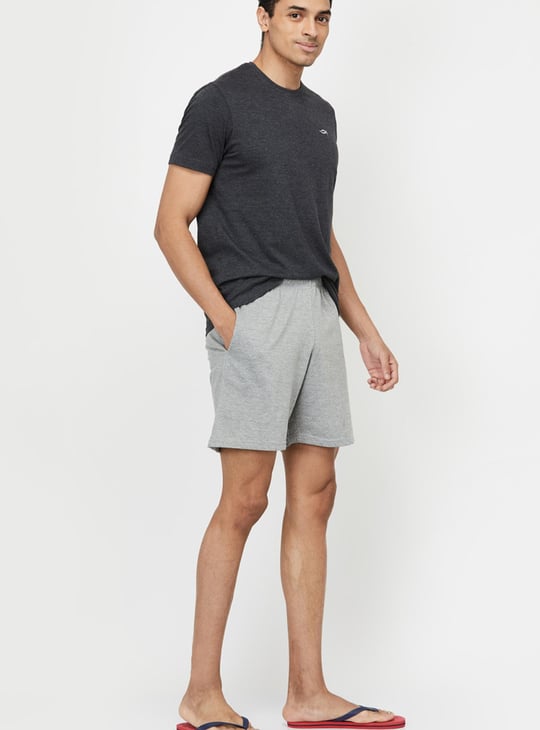 Men Solid Lounge Shorts 
