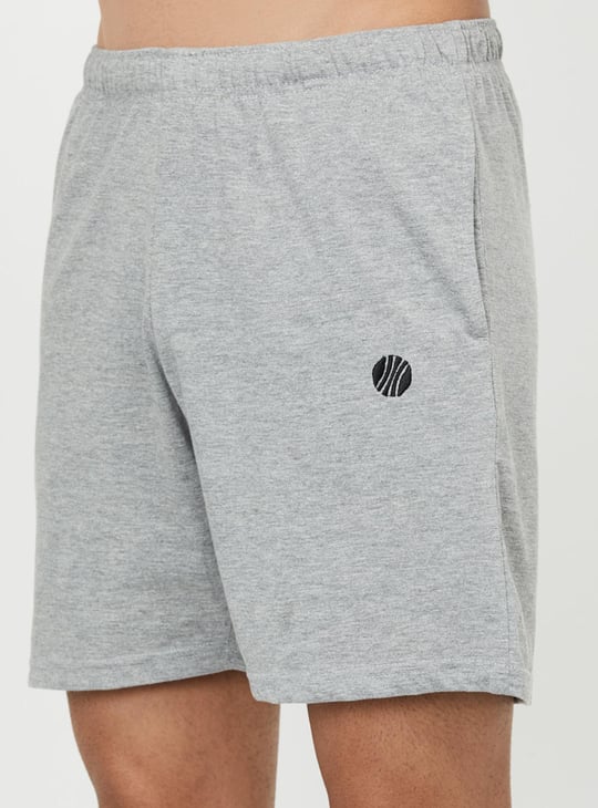 Men Solid Lounge Shorts 