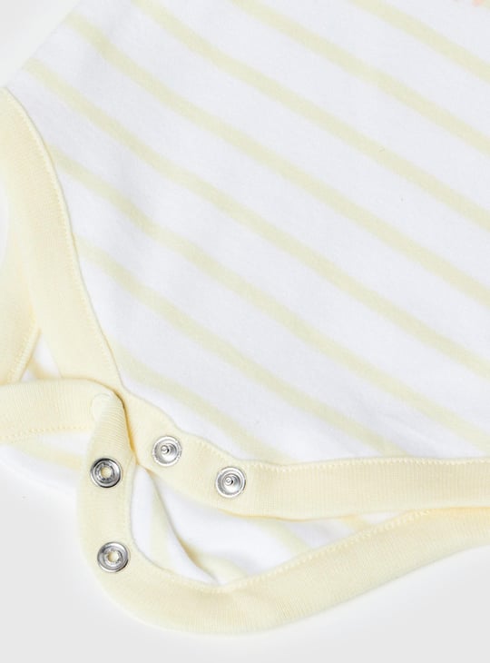 Girls Printed Bodysuit- Pack of 4 