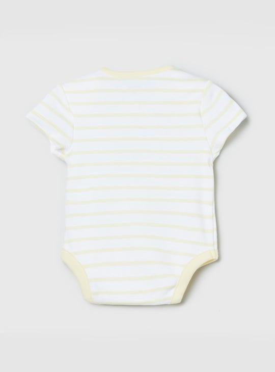 Girls Printed Bodysuit- Pack of 4 