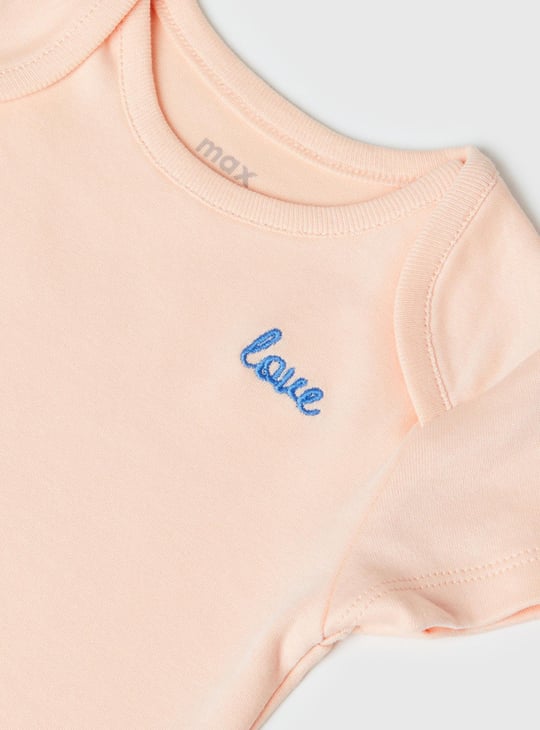 Girls Printed Bodysuit- Pack of 4 