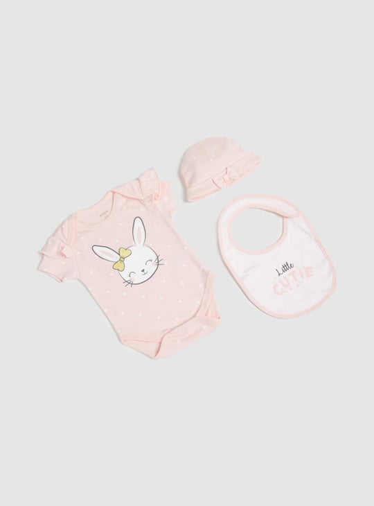 Girls Printed Bodysuit Gift Set - Pack of 3