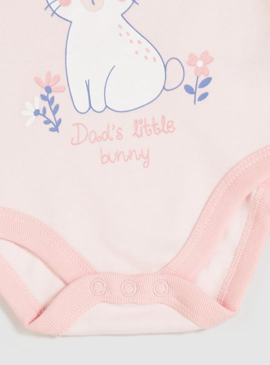 Girls Printed Bodysuit Gift Set - Set of 4