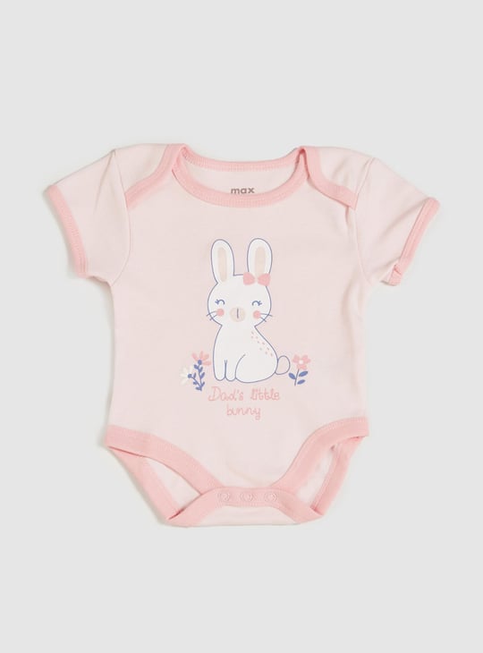 Girls Printed Bodysuit Gift Set - Set of 4