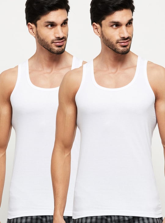 Solid Vest - Pack of 2 