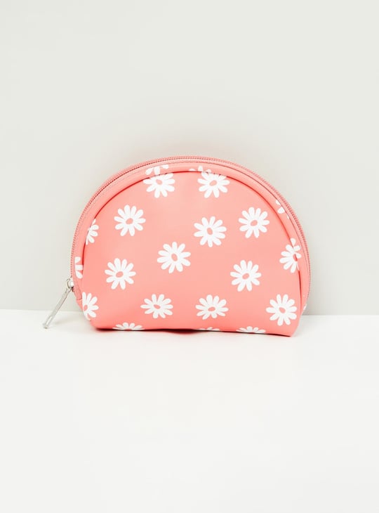 MAX Women Printed Zip-Closure Pouch - Set of 3