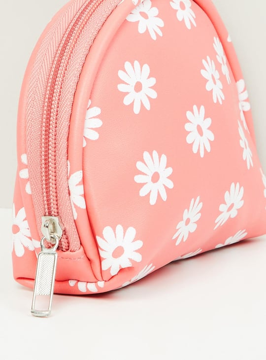 MAX Women Printed Zip-Closure Pouch - Set of 3