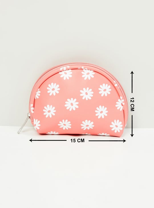 MAX Women Printed Zip-Closure Pouch - Set of 3