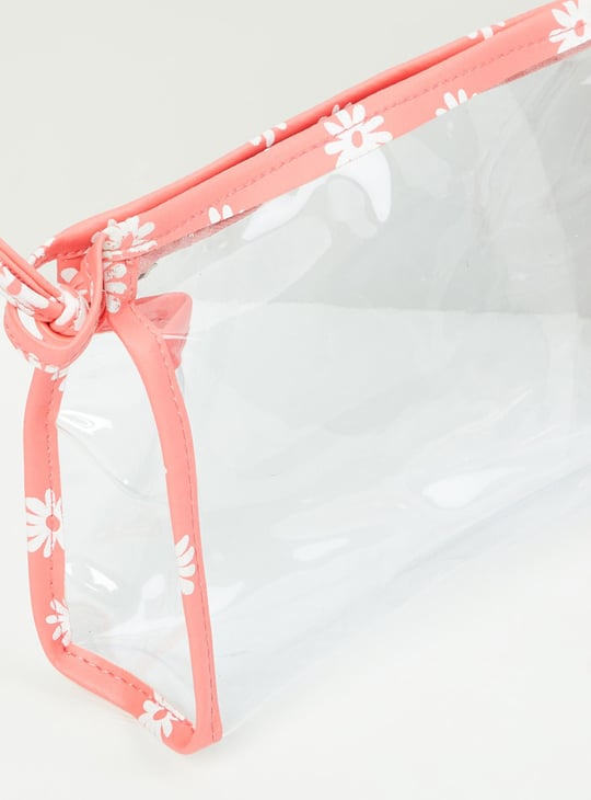 MAX Women Printed Zip-Closure Pouch - Set of 3