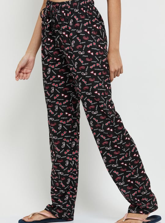 Women Printed Elasticated Pyjamas - Pack of 2 