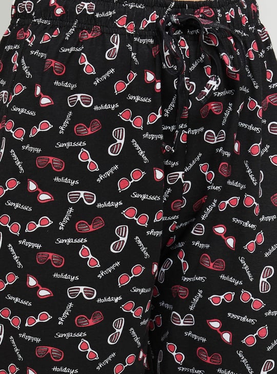 Women Printed Elasticated Pyjamas - Pack of 2 