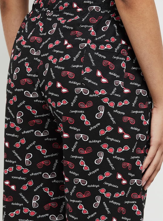 Women Printed Elasticated Pyjamas - Pack of 2 