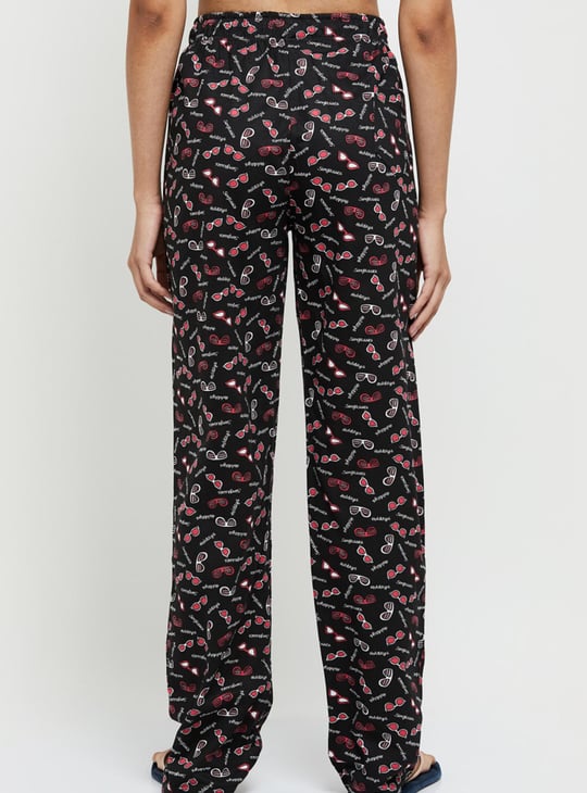 Women Printed Elasticated Pyjamas - Pack of 2 