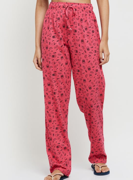 Women Printed Elasticated Pyjamas - Pack of 2 