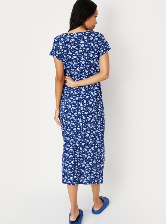 Women Floral Printed Nightgown