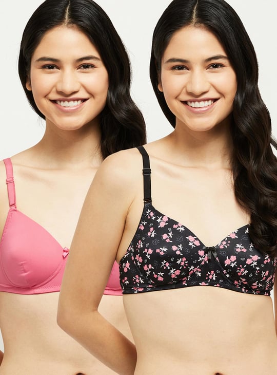 Printed Padded Bra - Pack of 2