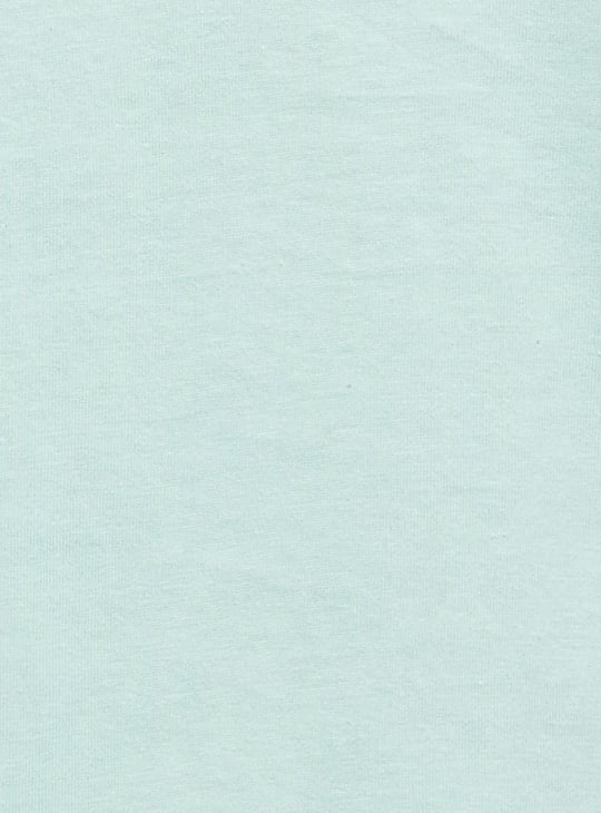 Women Solid Half Sleeves Henley T-shirt 