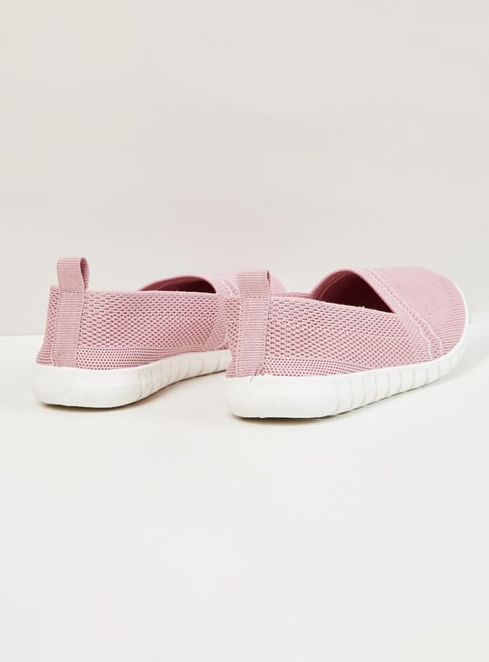 Women Textured Slip-On Casual Shoes